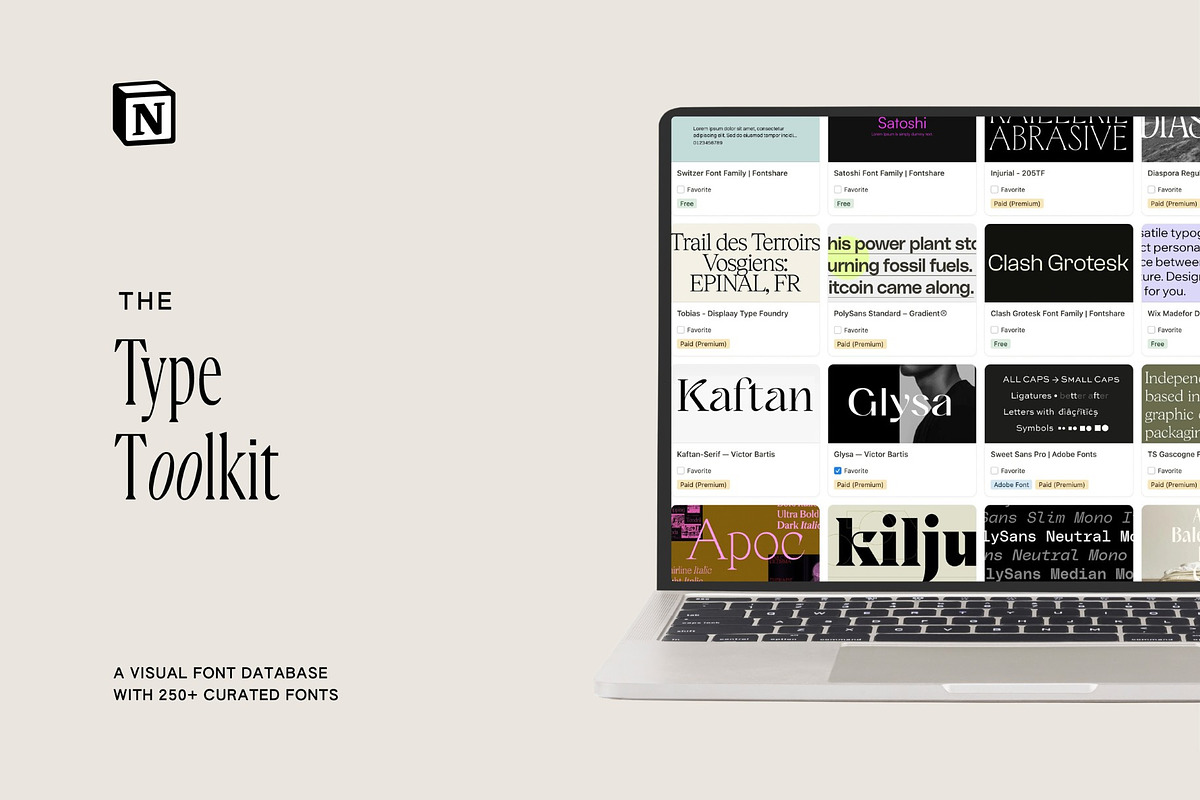 The Type Toolkit | Font Library, a Branding & Logo Template by Willow & White Studio (Photo 1 of 6)