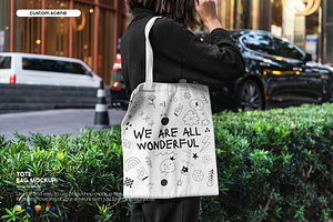 Tote Bag Mockup, a Merchandise Mockup by Custom.scene