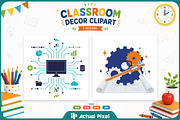 Classroom Decor Clipart Bundle, an Education Illustration by Actual Pixel (Thumbnail 7 of 12)