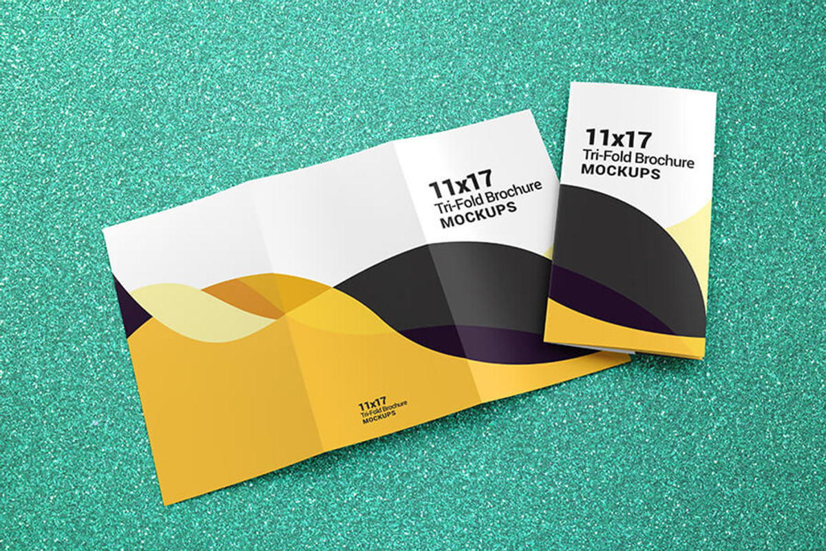 Trifold Brochure Mockups 1117 size, a Mockup by Vectogravic Design