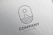 Minimalist beach wave logo, a Branding & Logo Template by Medianeka (Thumbnail 1 of 3)