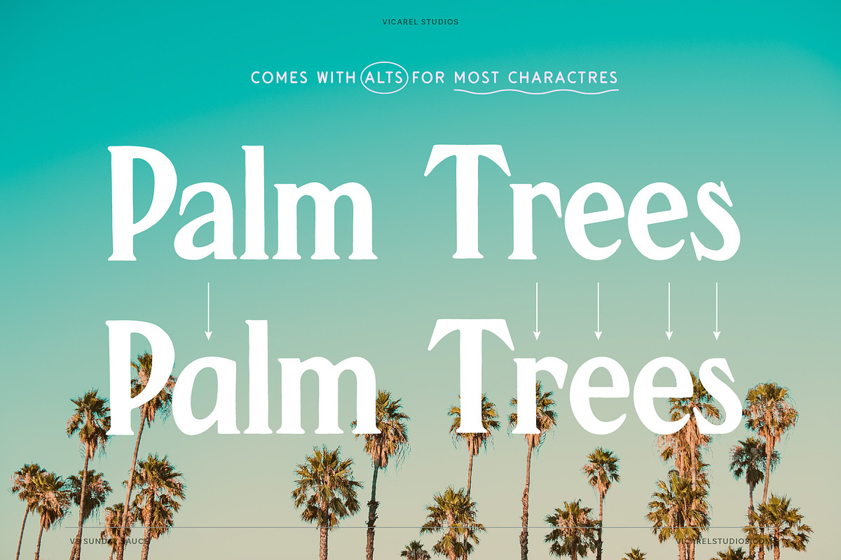 Sunday Sauce, Nostalgic Vintage Font, a Serif Font by Vicarel Studios (Photo 6 of 16)