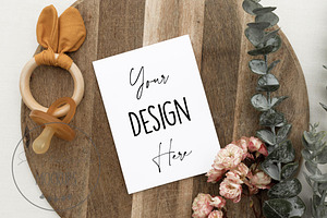 Blank Card / Baby Shower Mockup JPG