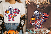 Skeleton Dinosaur T-Rex Halloween PN, a Graphic by Cut File (Thumbnail 2 of 5)