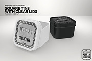 Square Tins with Clear Lid Mockup, a Product Mockup by INCDesign (Thumbnail 6 of 7)