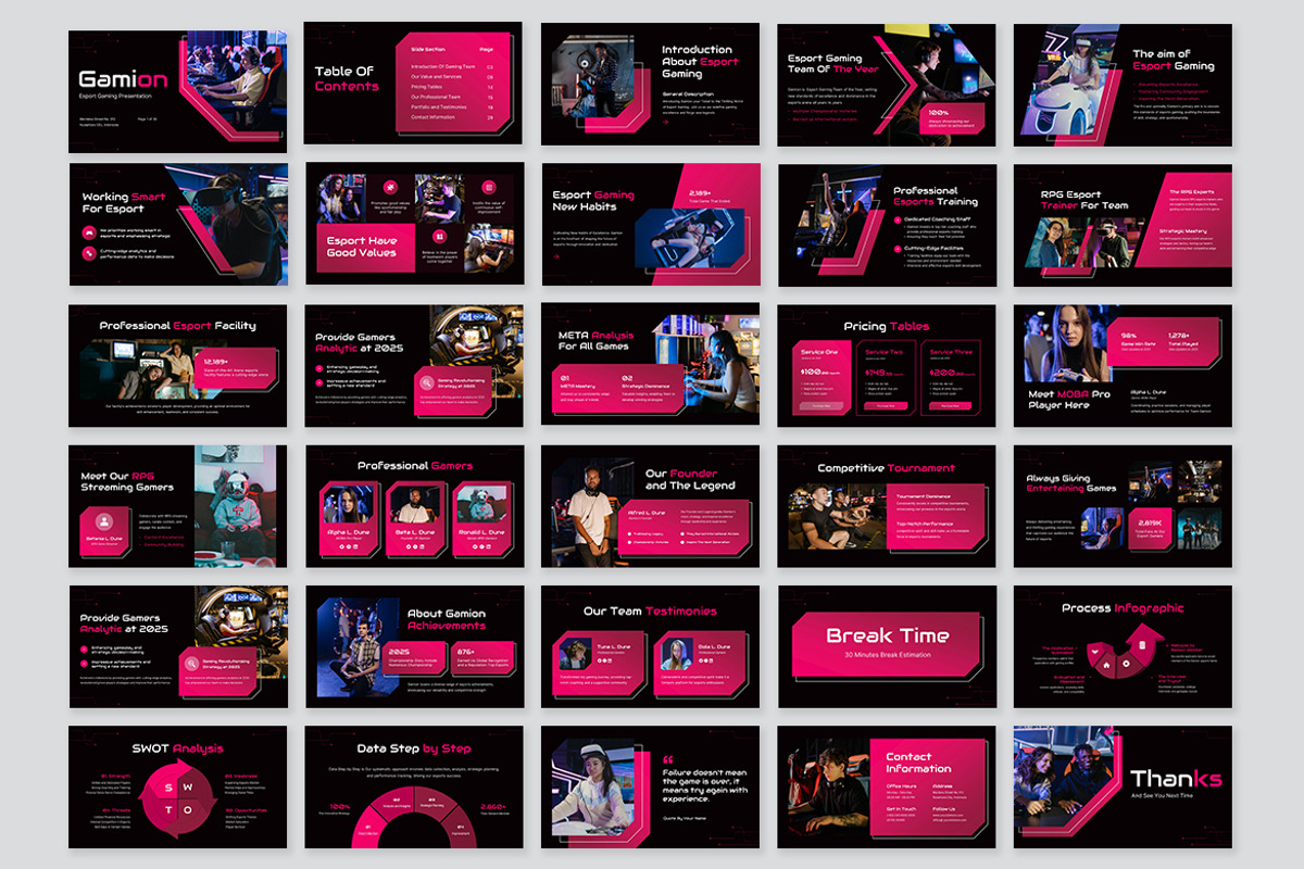 Gamion Esport Gaming Google Slides, a Presentation Template by kerismaker (Photo 10 of 10)