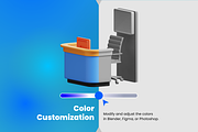 3D Hospitality Management Icon Set, a Characters & Person 3D Model by Flat Icons (Thumbnail 2 of 8)