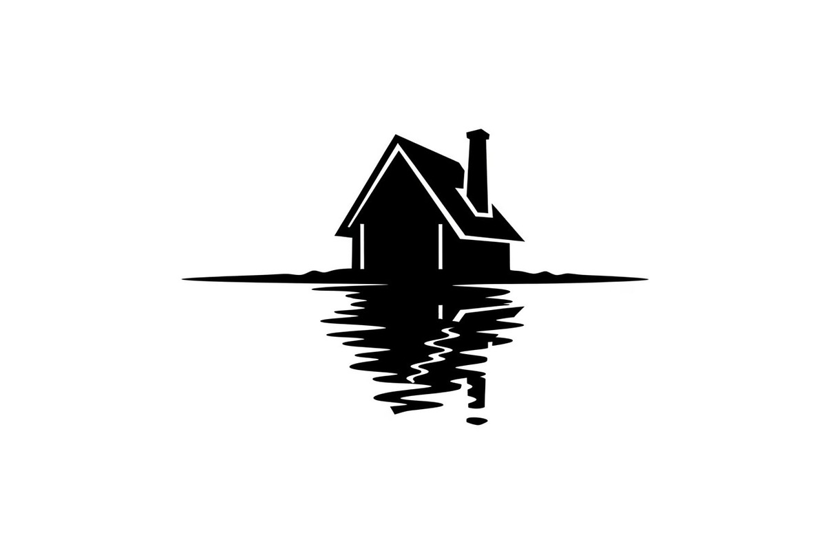50 Flooded Home Silhouette Bundle, an Illustration by Designs_River (Photo 46 of 51)