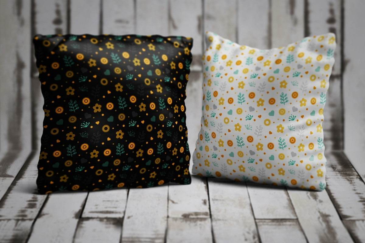 Square Pillow Mock-Up, an Apparel Mockup by MassDream (Photo 7 of 11)