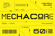 Mechacore-variable sans, a Sans Serif Font by takoliko (Thumbnail 1 of 13)
