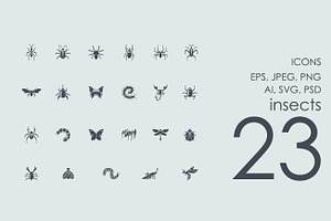 23 Insects Icons