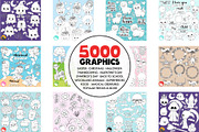 5000 in 1 - Black lines Mega Bundle, an Illustration by PrettyBundles (Thumbnail 5 of 27)