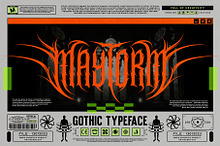 Maytorm Modern Metal Typeface