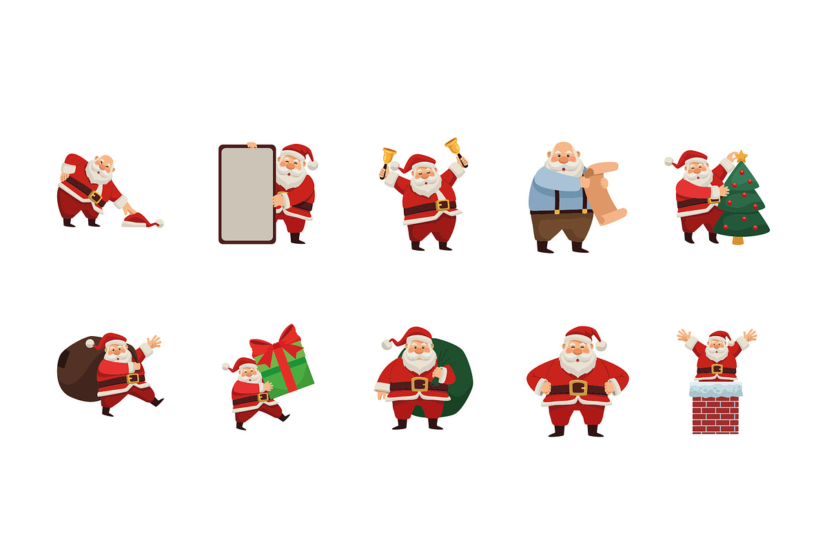 Santa Claus Christmas Set, a Templates & Theme by studiogstock (Photo 2 of 2)