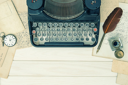 Antique typewriter writing tools, a School & Education Photo by LiliGraphie