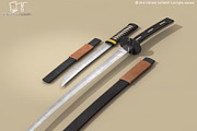 Katana and Wakizashi, an Object 3D Model by Tartino 3D models (Thumbnail 2 of 7)