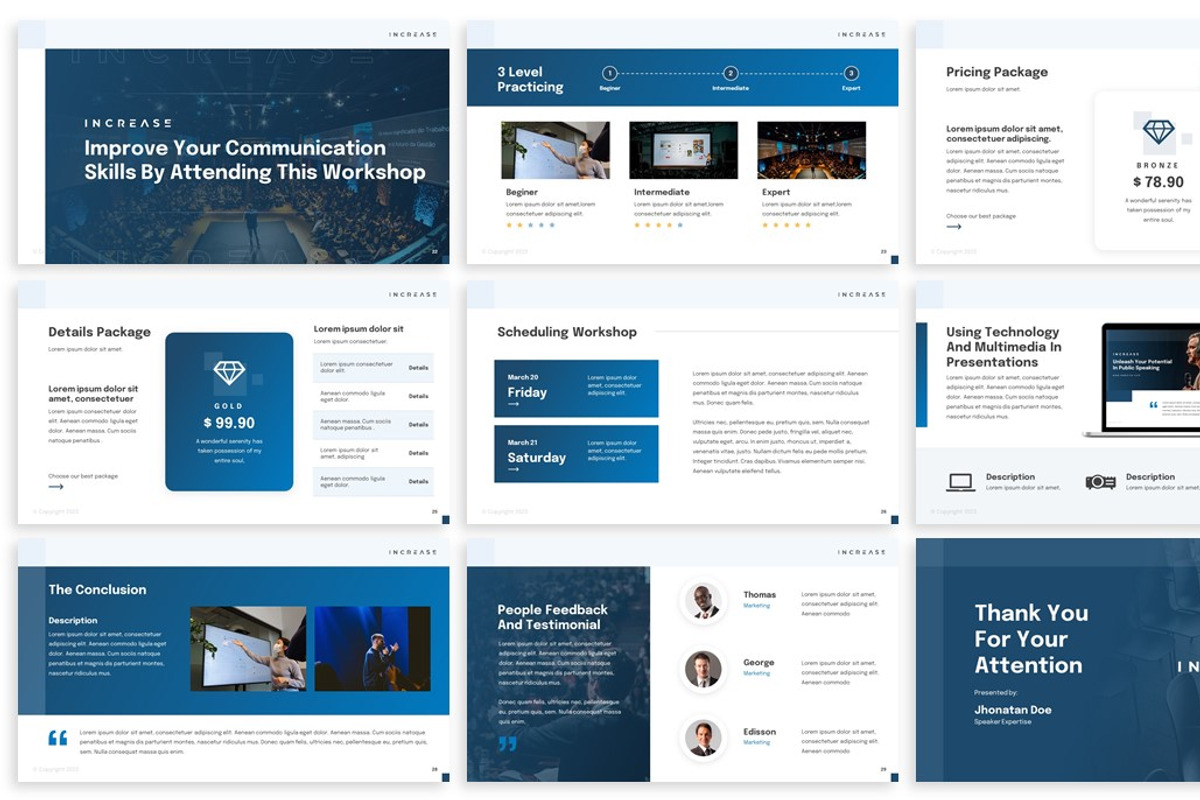 Increase - Speaker Google Slides, a Presentation Template by SlideFactory (Photo 4 of 4)