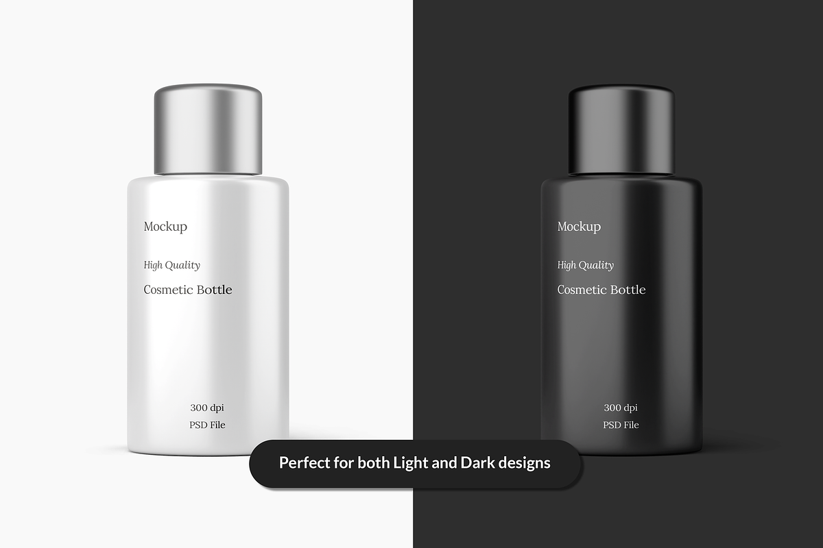 Cosmetic Mockup Kit with Chrome Caps, a Packaging Mockup by Mockupdaddy (Photo 4 of 14)