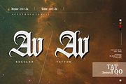 Avestrava Tattoo Blackletter, a Blackletter Font by ilhamtaro (Thumbnail 7 of 12)