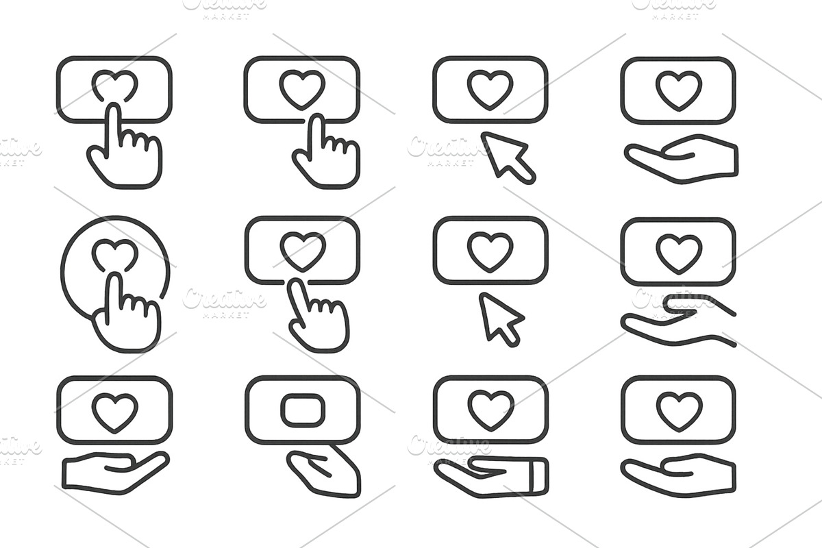Set of hand-drawn icons illustrating, an Object Illustration by ZinetroN