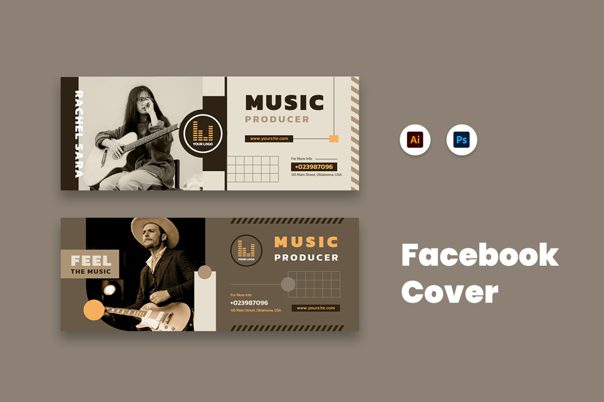 Music Producer Facebook Cover, a Social Media Template by Rahardi Creative