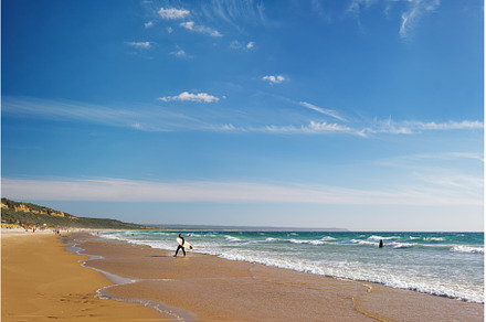 Atlantic ocean beach at Fonte da, a Sports & Recreation Photo by f9photos