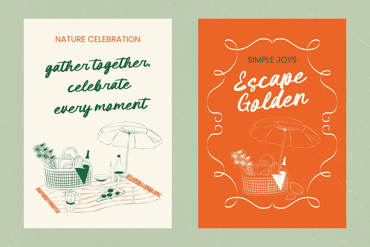 Outdoor Picnic Bold Brush Font, a Script Font by Letterena Studios Script (Photo 8 of 10)
