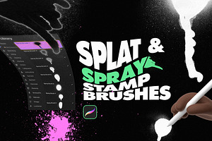 Splat & Spray Procreate Brushes