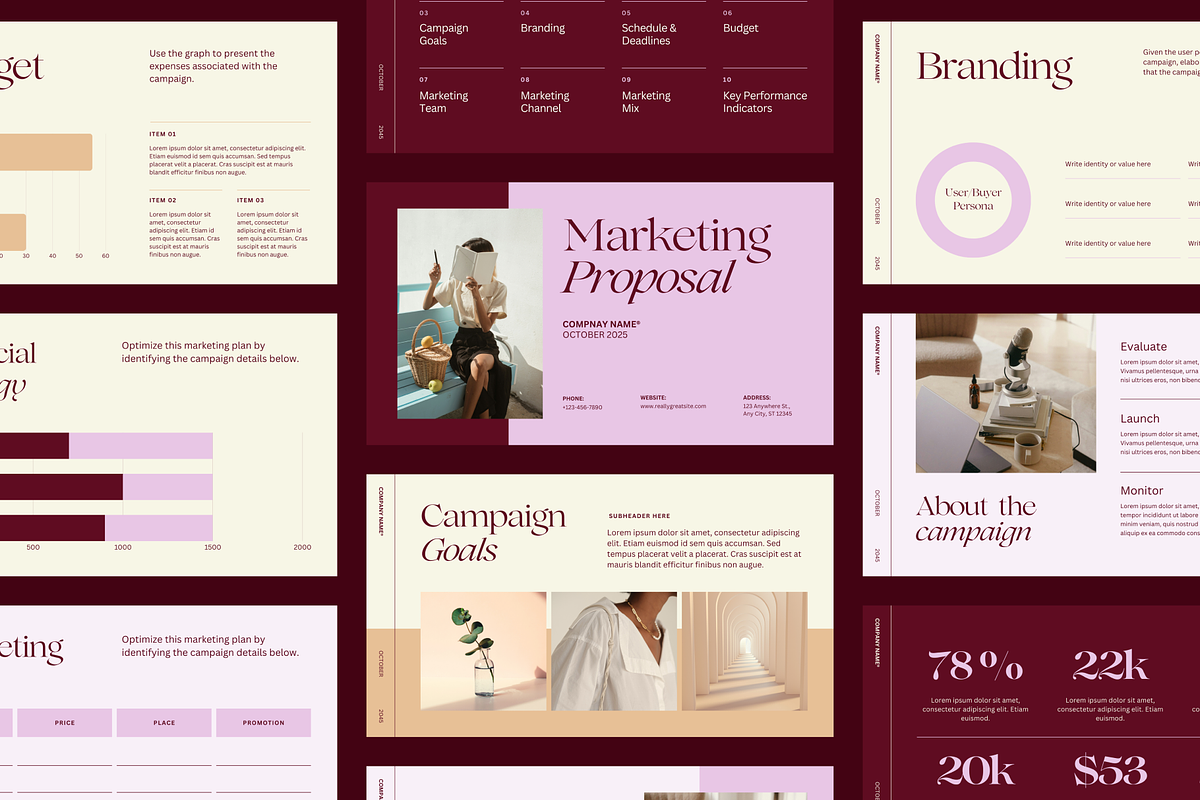 Canva Business Proposal Template, a Templates & Theme by BrytnStudio (Photo 1 of 6)