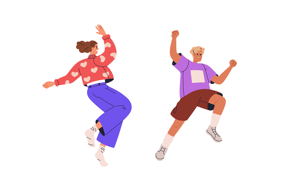 Happy people jumping up set, a Person Illustration by Good Studio (Photo 9 of 12)