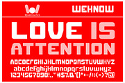 Love is attention font, a Font by weknow (Thumbnail 1 of 5)