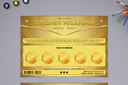 Small Lottery Ticket in Golden Style, a Card Template by Tzochko (Thumbnail 3 of 5)