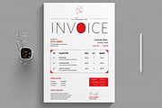 Minimalist Invoice Design, a Stationery Template by MightyDesign (Thumbnail 1 of 8)