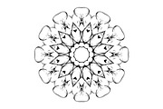 Ornamental Black White Mandala Pack, a Decorative Illustration by NJ Himel (Thumbnail 70 of 103)