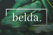 Belda, a Font by insigne (Thumbnail 1 of 5)