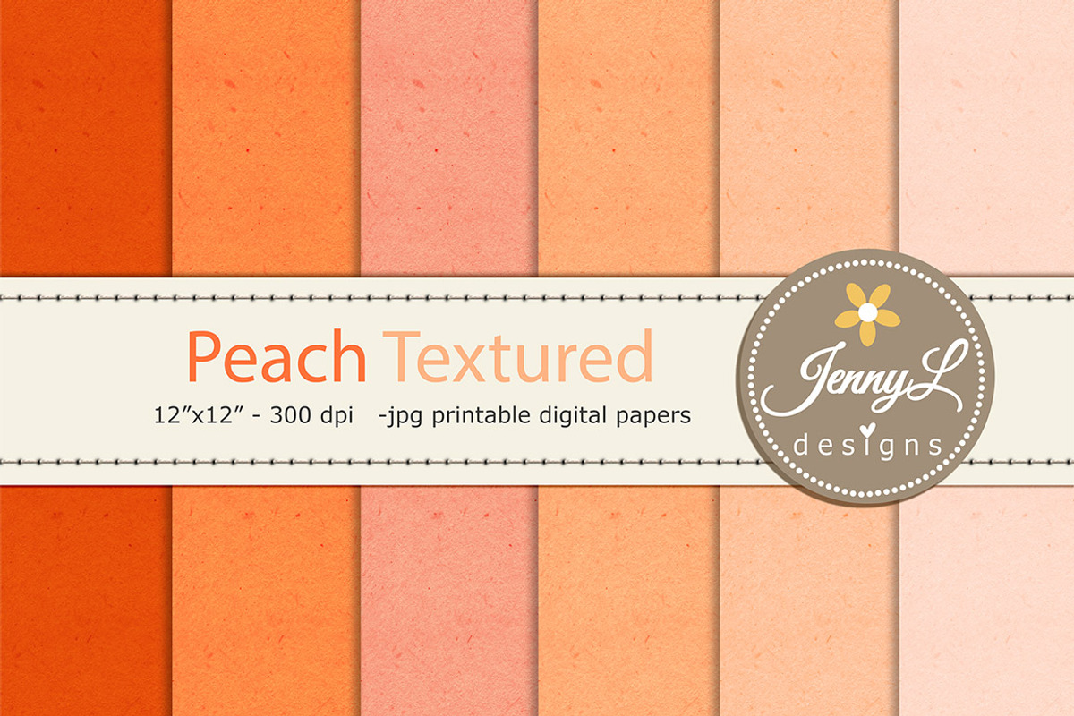 Peach Plaid Digital Papers, Pastel, a Pattern Graphic by JennyL Designs (Photo 2 of 8)