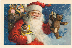 christmas greetings, Santa & Jack