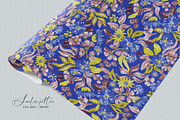 Blue, Yellow, Plum floral pattern, a Pattern Graphic by SirenaArt (Thumbnail 15 of 16)