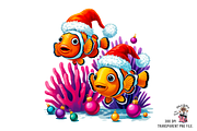 Christmas Fish PNG Bundle, a Graphic by Clipart Studio (Thumbnail 2 of 11)