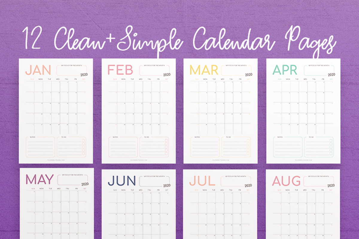 2022-2024 Calendar InDesign Template, a Templates & Theme by Janice Designs (Photo 8 of 8)