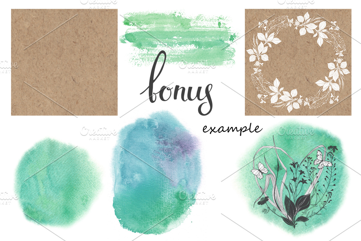 Wildherbs and flowers. Compositions., a Decorative Illustration by maritime_m (Photo 11 of 12)