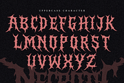 Necrotic Chasm | Brutal Death Metal, a Font by Masyafi Studio (Thumbnail 2 of 9)