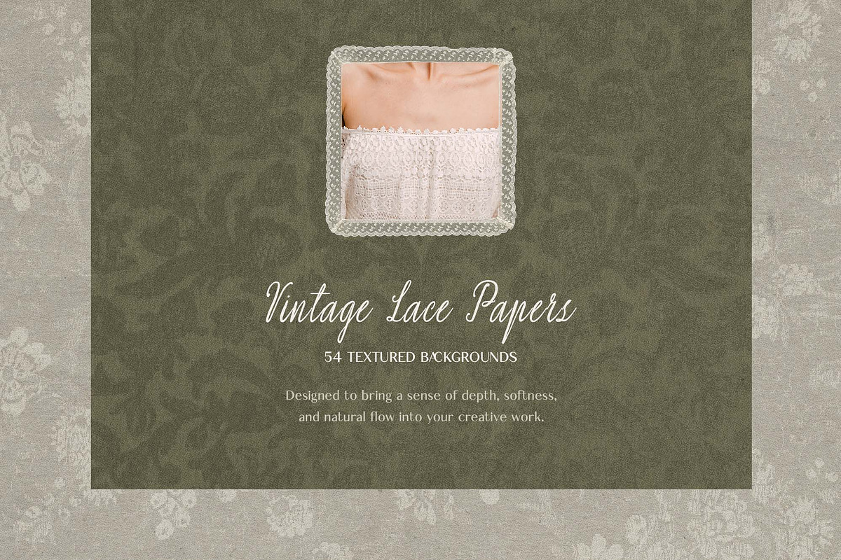 Vintage Lace Papers backgrounds, a Background Graphic by DigARTbyHavroshka (Photo 13 of 13)
