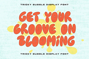 Tricky - Bubble Display Font