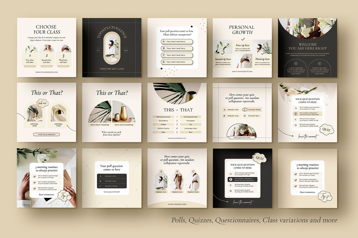 Instagram Course Creator / Mona, a Social Media Template by Mirazz (Photo 10 of 27)