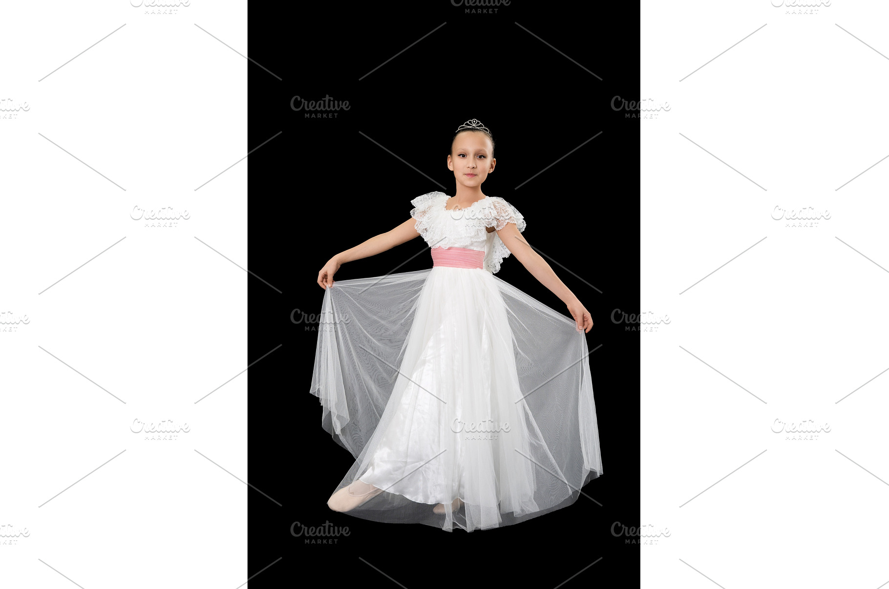 Girl ballet dancer in white long, an Arts & Entertainment Photo by Alexander-Piragis