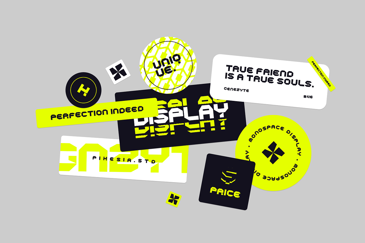 Genezyte - Monospaced Display Font, a Font by Pixesia Studio (Photo 7 of 9)