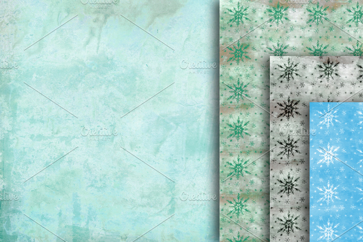 Christmas Snowflake Papers preview 3