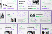 White Business Plan Google Slide, a Presentation Template by graphicook (Thumbnail 1 of 4)