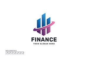 Corporate Finance Gradient Logo, a Branding & Logo Template by yuanesei